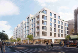 A rendering of the 92-unit building at 31-90 29th Street, also known as the Amara.